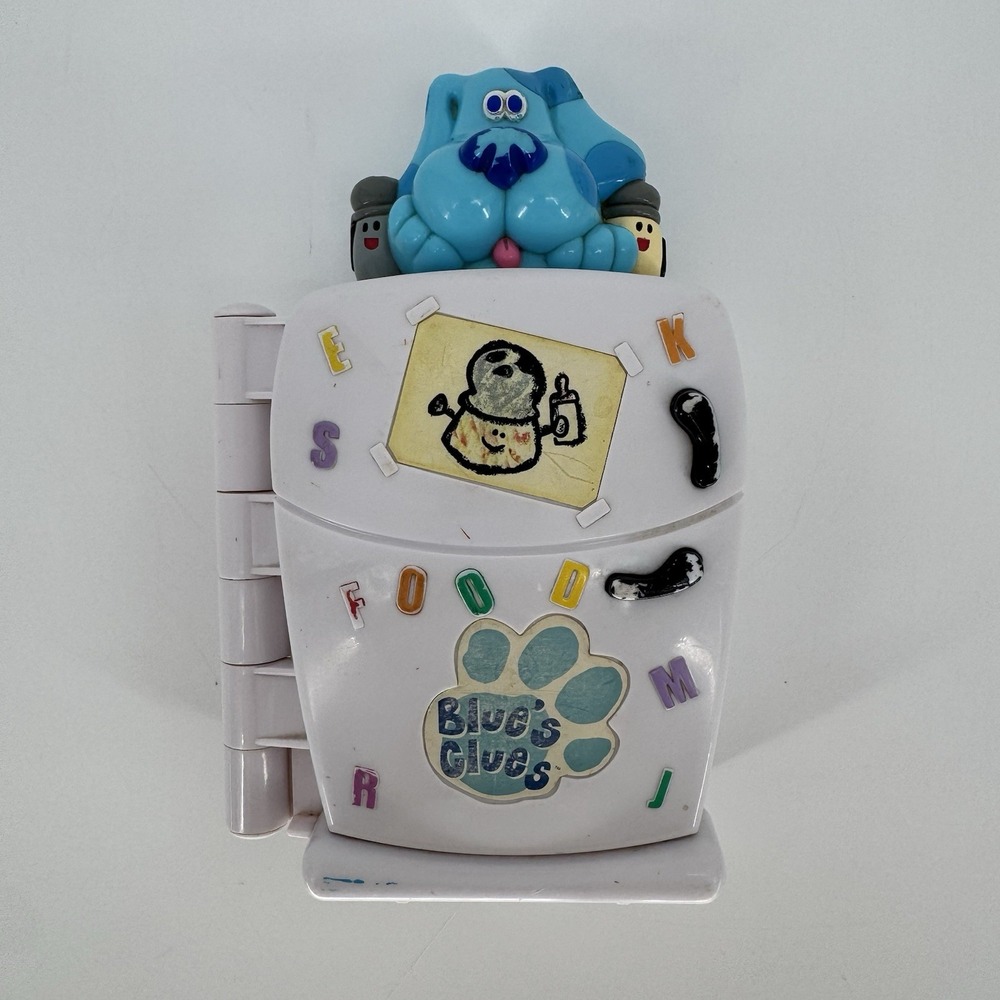 Vintage‎ Blues Clues 1999 Interactive Talking Refrigerator Snacks Tested Works